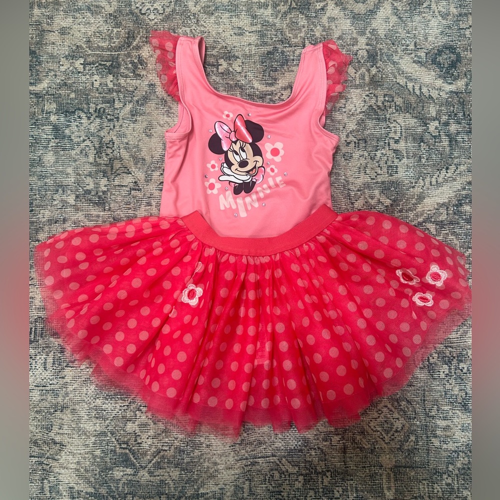 Pink Minnie Mouse Leotard & Tutu